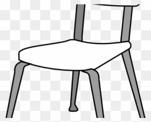 Chair Clipart Outline - School Desk Black And White Png - Free Transparent  PNG Clipart Images Download