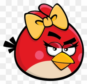 She Resembles Her Male Counterpart Red, But Has Eyelashes, - Red Angry Bird Girl