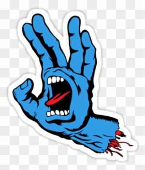 Spock Screaming Hand By Neizan Santa Cruz Logo, Zombie - Santa Cruz Screaming Hand Transparent