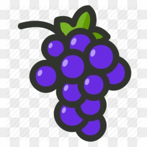 Grape Clipart Purple Food - Grape Icon