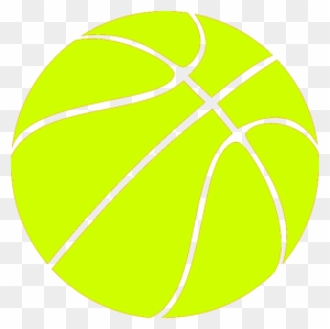 Basket Clipart Yellow - Basketball Ball Yellow Png