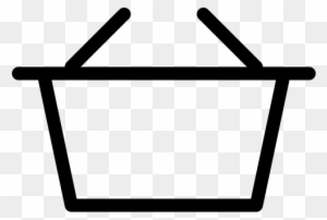 Shopping Basket Icon - Black And White Shopping Basket