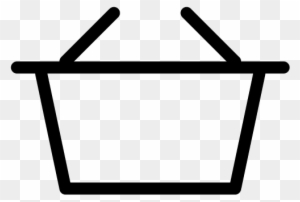 Shopping Basket Icon - Black And White Shopping Basket