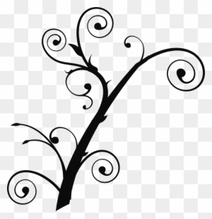 Tree Branch Curly - Tree Branch Clip Art