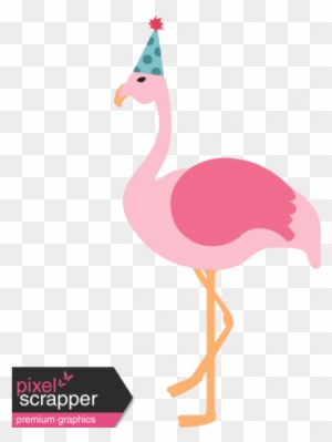 The Good Life Birthday - Flamingo Party Hat Cartoon