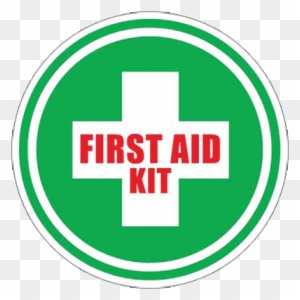 First Aid Kit Floor Sign - Durastripe 12" Round Sign - First Aid Kit