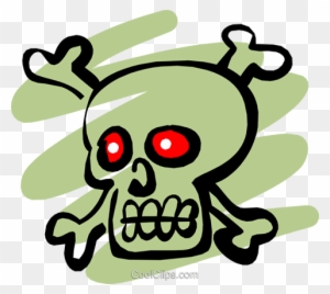 Pirate Skull & Crossbones Royalty Free Vector Clip - Skull And Crossbones