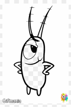 Plankton No Parece Tan Malo En Este Dibujo Para Colorear - Plankton Bob Esponja Para Colorear