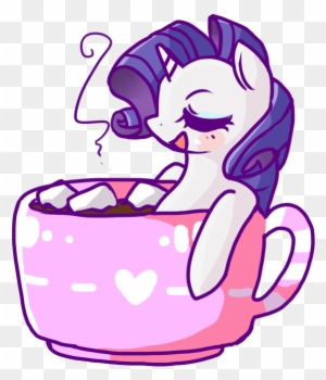 Artist Matcharoll Cup Of Pony Drink - Mlp Rarity Art Funny - Free