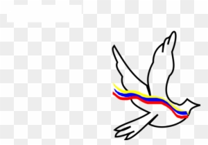 Columbidae Drawing Coloring Book Silhouette Doves As - Peace Dove Colombia