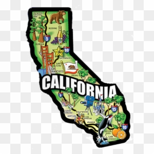 California Fun Map Clipart California World Map - California Fun Map