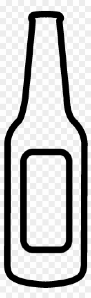 Empty Beer Bottle Vector - Beer Bottle Icon Png