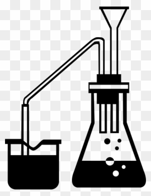 Chemistry Clip Practical - Chemistry Clipart Black And White Png