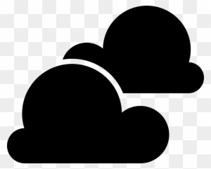 Svg Library Library Two Black Stormy Symbol - Black Clouds Shapes