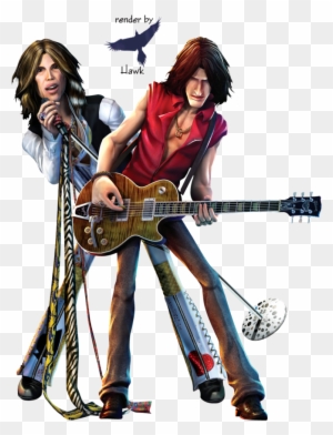 Graphic Download Band Vector Guitarist - Aerosmith T Shirts Mens