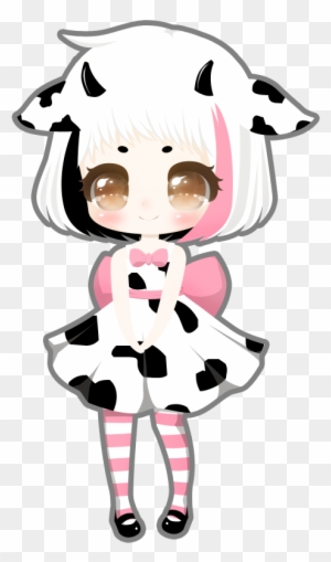 Commission By The Sweet ~emipoo This Is Her Oc Miss - Kawaii Cow Girl Anime