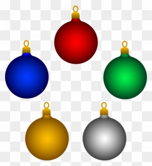 Light Bulbs Clipart - Christmas Tree Decoration Clipart