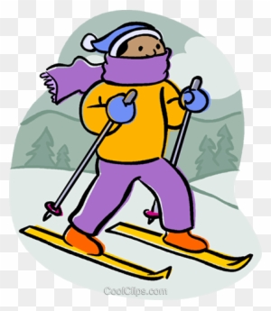 Downhill Skier Royalty Free Vector Clip Art Illustration - Pdf