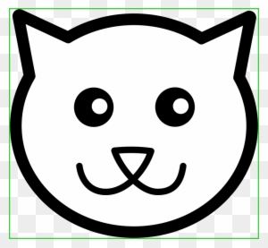 Clipart Transparent Download Marvelous Cat Dog Of Face - Cat Face Cartoon Drawing
