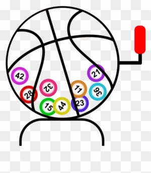 Nba Drawing Line - Coloring Picture Of Ball