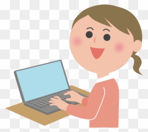 Female Computer User Big - Computer User Png