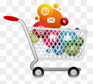 Ecommerce Clipart Full Shopping Cart - Ecommerce Website Development