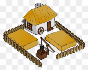 Kisscc0 Farmer Farmhouse Computer Icons Barn Rpg Map - Medieval Farm Clipart