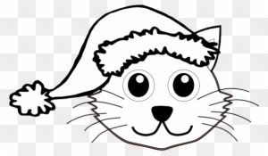 Clipart Library Download Cat Clipground Dog - Christmas Cat Black And White