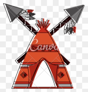 Native American Indian Teepee Icon - Native Americans Teepees Designs