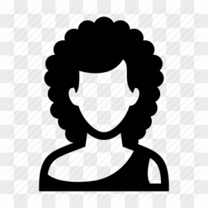 Svg Freeuse Download Afro Clipart Black Girl - Young Woman Icon