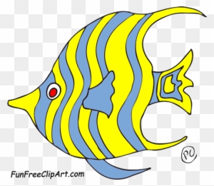 Angelfish Clipart Colored Fish - Angel Fish Clip Art