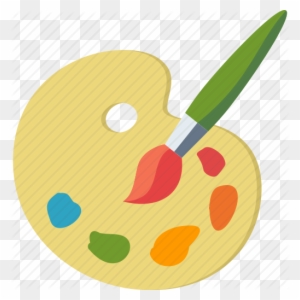 Finishing And Painting - Paint Brush Palette Icon