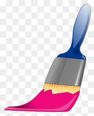 Pink Paint Brush Clipart