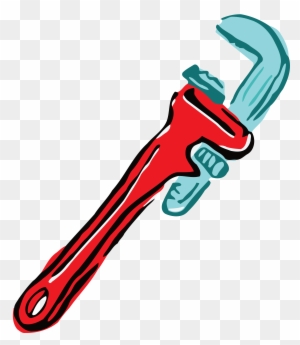 Free Clipart Of A Pipe Wrench - Plumber Wrench Clipart