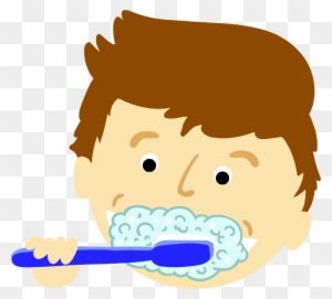 Medium Image - Brushing Teeth Clip Art