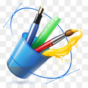 Drawing Brush Logo Png - Graphics Designing Software Icon