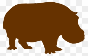 Hippo Clipart Real - Hippo Silhouette