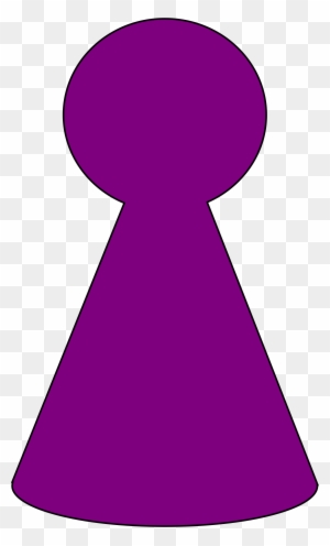 Clipart Ludo Piece Plum Purple - Game Piece Clip Art
