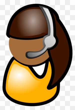 Woman Headset Clip Art - Telephone Operator Clip Art - Free Transparent