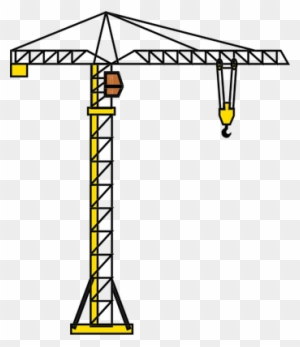 Ian Symbol Construction Crane - Simple Drawing Of A Crane