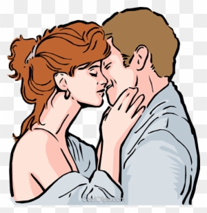 Couple Kissing Royalty Free Vector Clip Art Illustration - Sex Husband Wife  Jokes - Free Transparent PNG Clipart Images Download