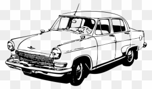 All Photo Png Clipart - Old Car Black And White Clipart