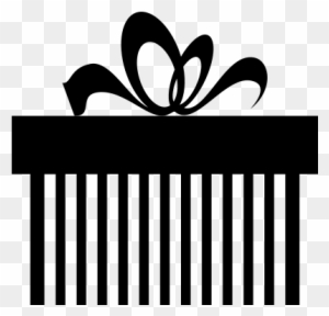 Giftbox Striped With Ribbon Vector - Png Gift Box Logo