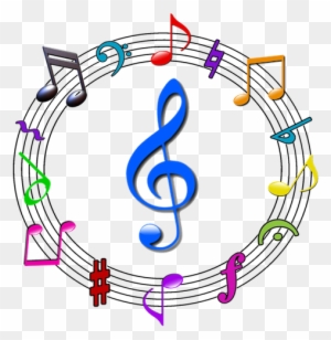 Colorful Music Notes Symbols