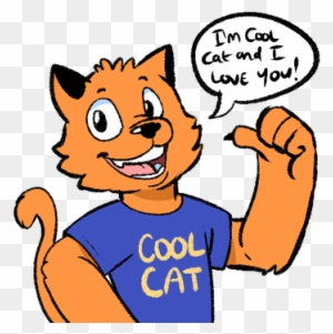 Bobcat Clipart Cool Cat - Cool Cat Loves You