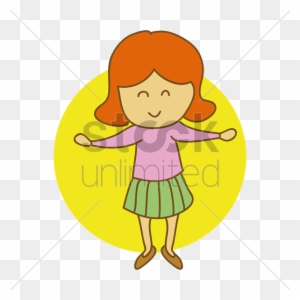 Children Open Arms Clipart Clip Art - Cartoon Girl Arms Open