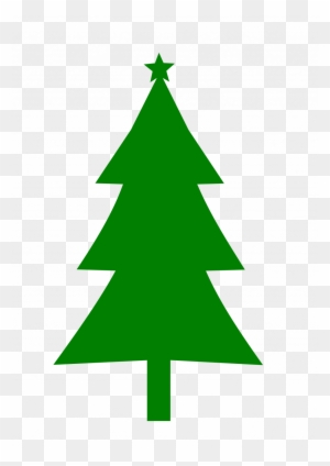 Large Size Of Christmas Tree - Silhouette Christmas Tree Clipart