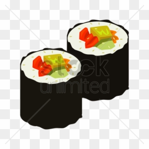 Sushi Roll Vector Clipart Asian Cuisine Sushi California - Sushi Roll Vector  - Free Transparent PNG Clipart Images Download