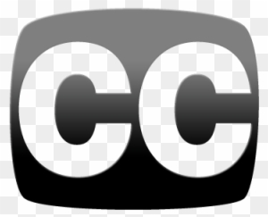 Ingenious Closed Caption Symbol Captioning White Clip - Closed Captioning Logo Png