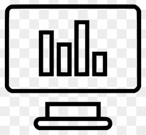 Bars Graph Monitor Online Svg Png Icon - Travel Website Icon Png